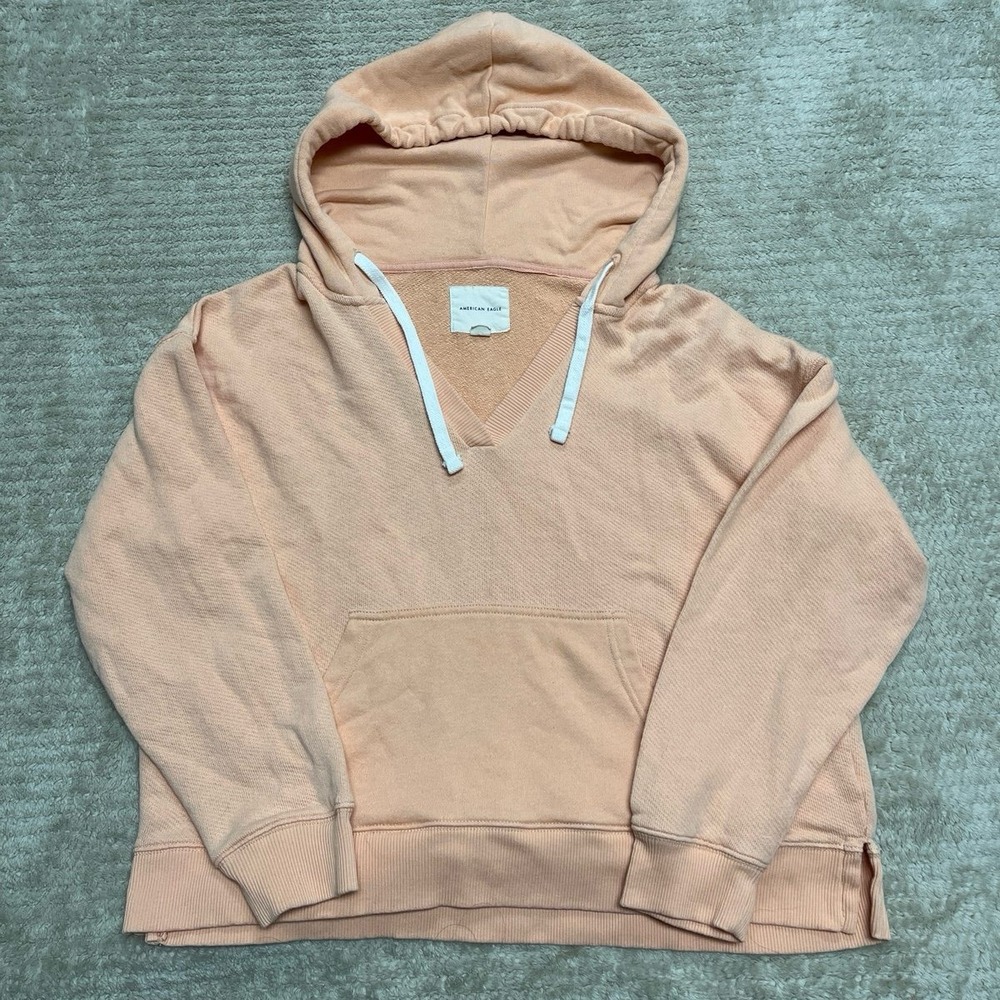 American Eagle AE Beach Baja Hoodie peach in women's size medium